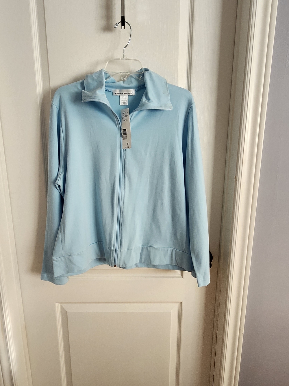 Light Blue Full-Zip Jacket